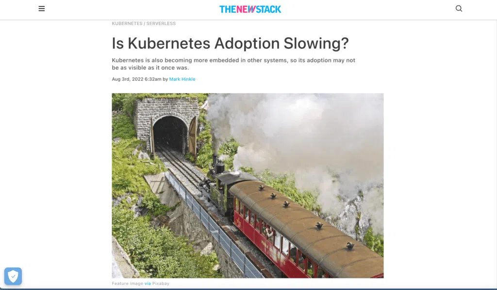 TNS - Kubernetes Adoption Slowing