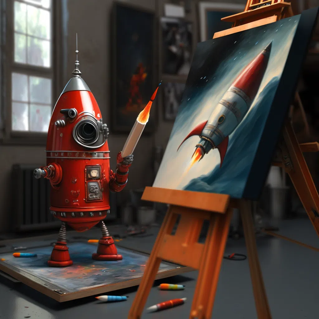 Robot Painting a Picture