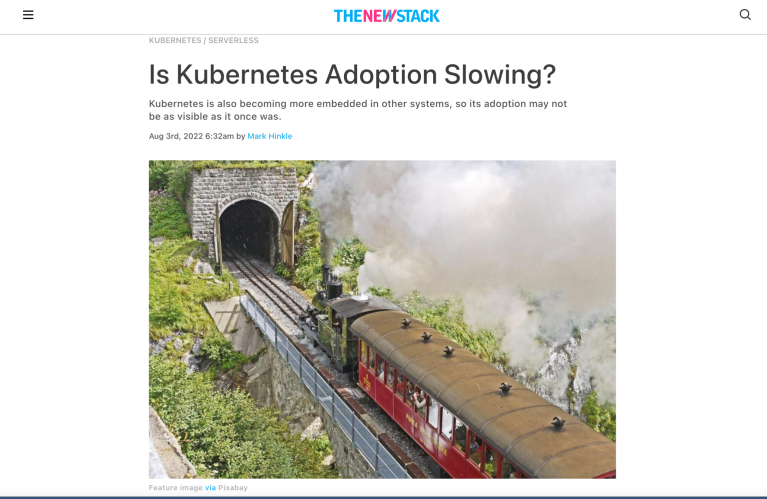 TNS - Kubernetes Adoption Slowing
